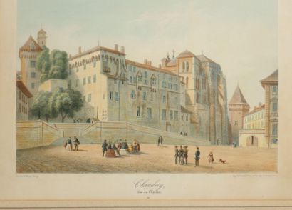 Pair of engravings, view of Savoie 
View...