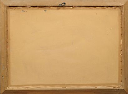 GAULTHIER (20th century). Snowy landscape,...