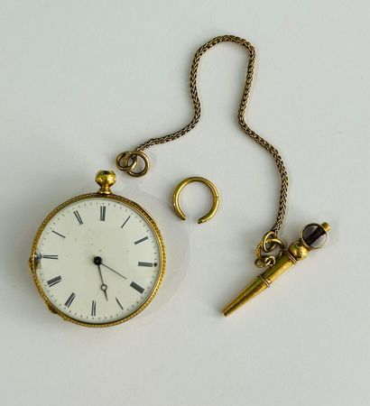 Ladies' watch in 18K (750/000) yellow gold,...