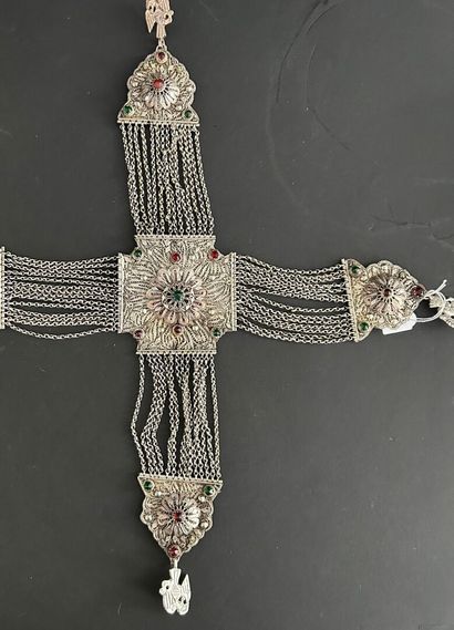 GREECE Gilt bronze and enameled wedding belt...