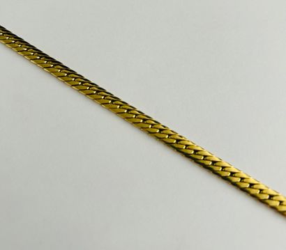 English-link bracelet in 18K (750/000) yellow...