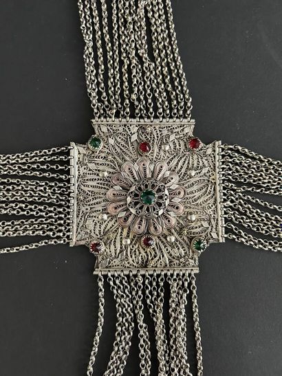 GREECE Gilt bronze and enameled wedding belt...