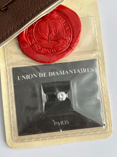 An investment diamond on paper, under seal,...