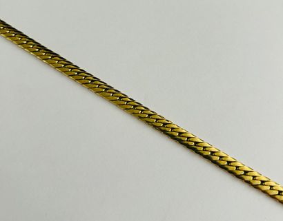 English-link bracelet in 18K (750/000) yellow...