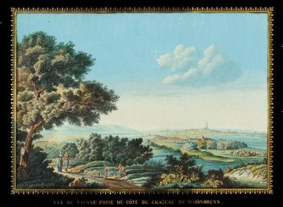 Vue de Vienne prise du coté du château de...