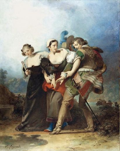 Alexandre Evariste FRAGONARD (1780-1850)
Don...