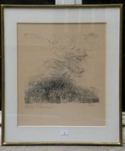 Gustave BOLIN (1920)
Paysage. Gravure rehaussée...