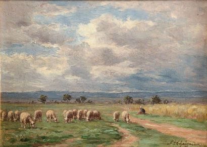 Jean Ferdinand CHAIGNEAUX (1830-1906)
Moutons...