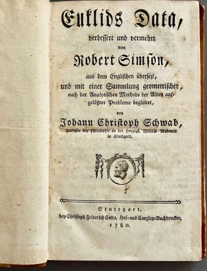 SIMSON (Robert). Euclid’s Data, Improved...