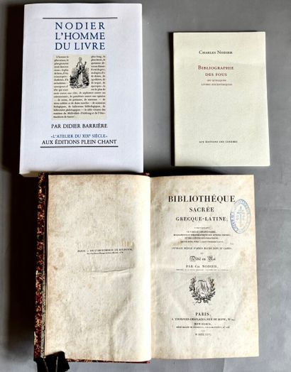 NODIER (Charles). Sacred Greek-Latin Library,...