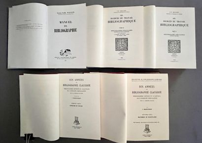 MALCLÈS (L. N.). Manual of Bibliography....