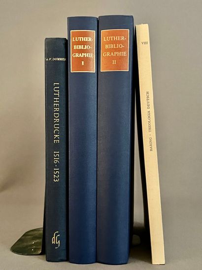[LUTHER] 3 volumes. 
- BENZING (Josef) and...