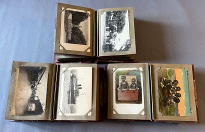 Postcards - Madagascar. 3 albums containing...