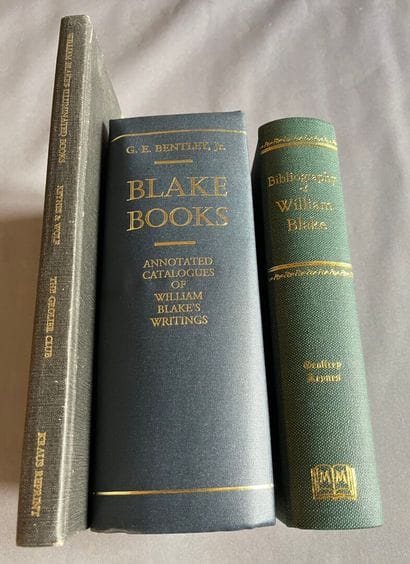 BLAKE (William) - 3 works:
- BENTLEY (G.E....
