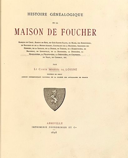LOISNE (Count Auguste de). Genealogical History...