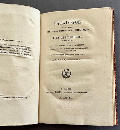 PEIGNOT (Gabriel). Catalog of a Selection...