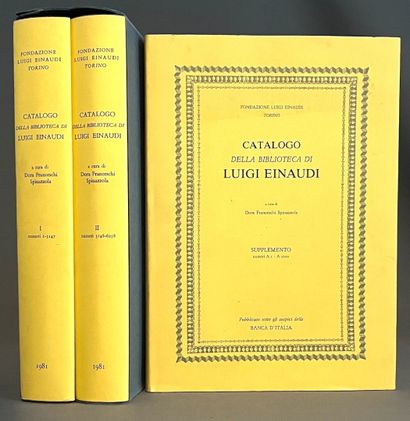 EINAUDI. Catalog of the Luigi Einaudi Library....