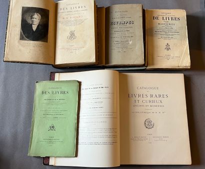 [19th-century auction catalog]. 5 volumes.
-...