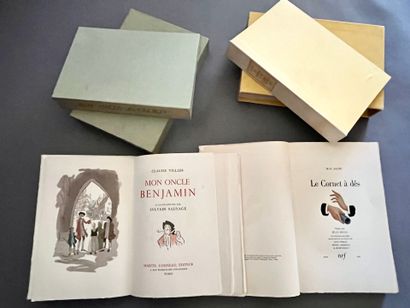 [Illustrated]. Set of 4 modern illustrated...