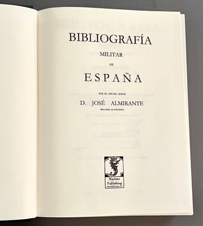 (Spain) - ALMIRANTE (D. José). Bibliografía...