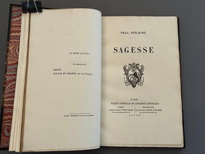VERLAINE (Paul). *Sagesse*. Paris: Société...