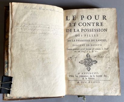 [POREE (Abbé C.-G.), and DUDOUET (physician)]....