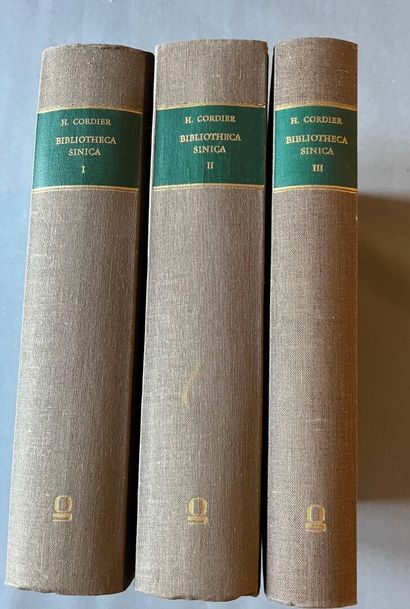 (China) - CORDIER (Henri). *Bibliotheca sinica*....