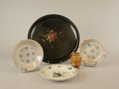 Lot : Ancien pot à onguent en albâtre. Belle...