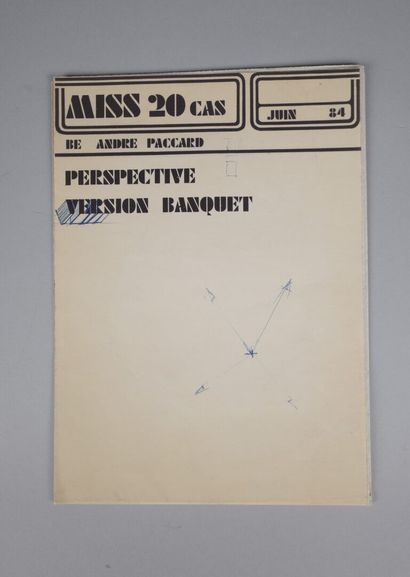 André PACCARD (1929-1995) à Annecy. Epreuve...