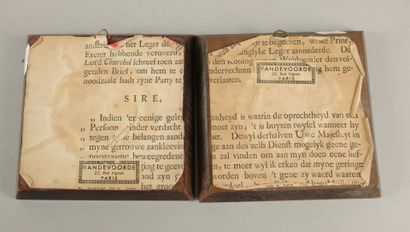 J. VALON (XXème siècle). Deux miniatures...