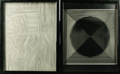 J. VALON (XXème siècle). Deux miniatures...