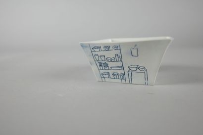 SH, probablement suisse. Coupe en porcelaine...
