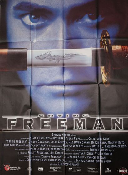 Lot de 2 affiches comprenant : 
Crying freeman.Légères...