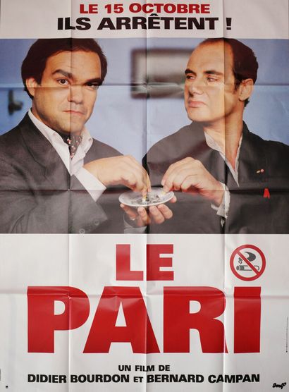 Lot de 4 affiches comprenant : 
Le pari....