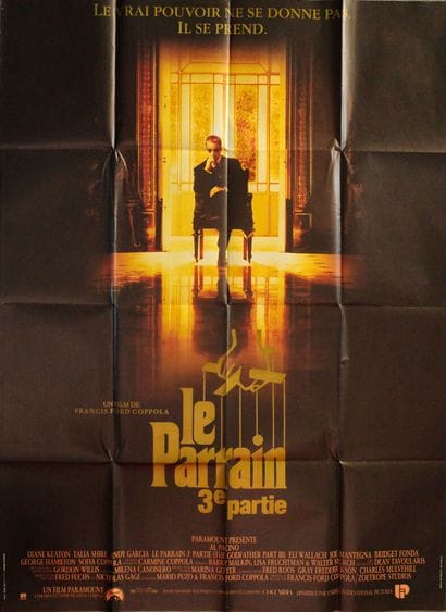 Lot de 2 affiches comprenant : 
Le parrain...