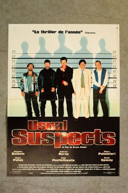 Lot de 4 affiches comprenant : 
Usual suspect....