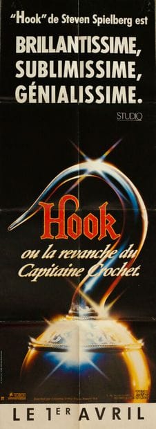 Lot de 4 affiches comprenant : 
Hook ou la...