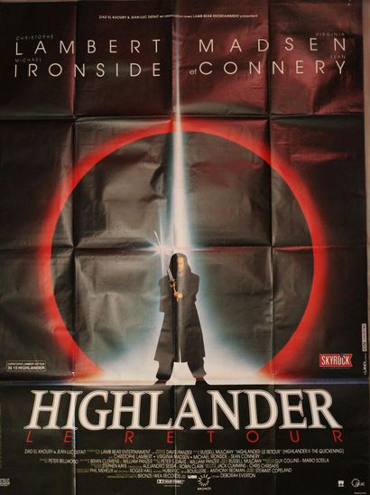 Lot de 2 affiches comprenant : 
Highlander....