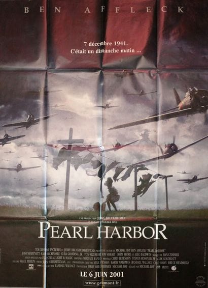 Lot de 3 affiches comprenant : 
Pearl Harbor....