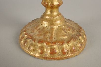 Reliquary monstrance in gilded and painted...