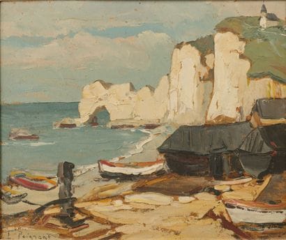 Lucien POIGNANT (1905–1941). Étretat and...