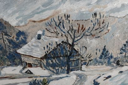 André POIRSON (1920–2003). Snow, Le Berlu...