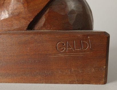 GALDI (20th century). Bust of a monk
Natural...