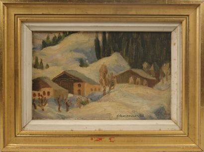 Pierre CHARBONNIER (1897-1978). Cottages...