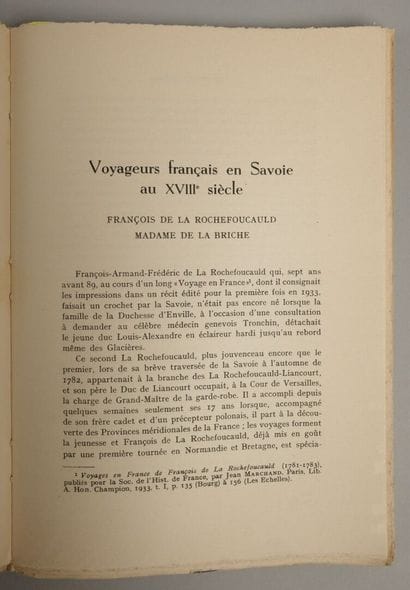 REVUE DE SAVOIE. Dardel Bookstore, comprising:...