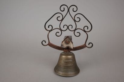 F. KEPPA, Bell Founder? Bronze bell decorated...