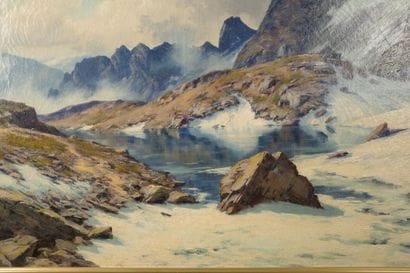 Charles BERTIER (1860–1924). Lac Blanc in...