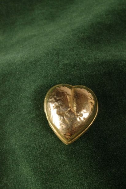 750 gold heart with a liquid center. Sardinian...