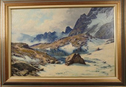 Charles BERTIER (1860–1924). Lac Blanc in...
