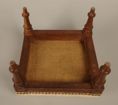 Two small stools, one made of 19th-century...